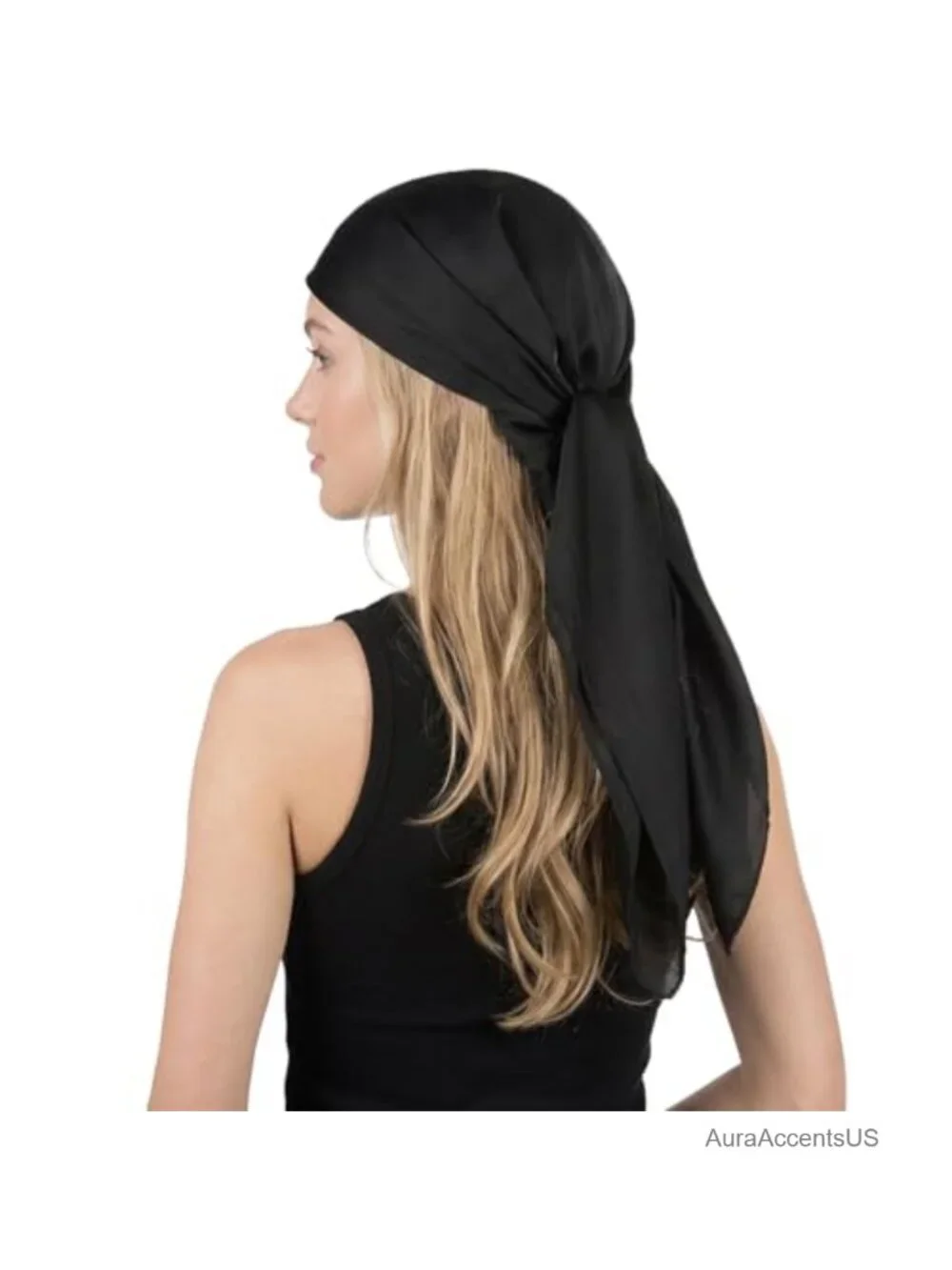 35-Inch Square Polyester Head Scarf for Women Bandana